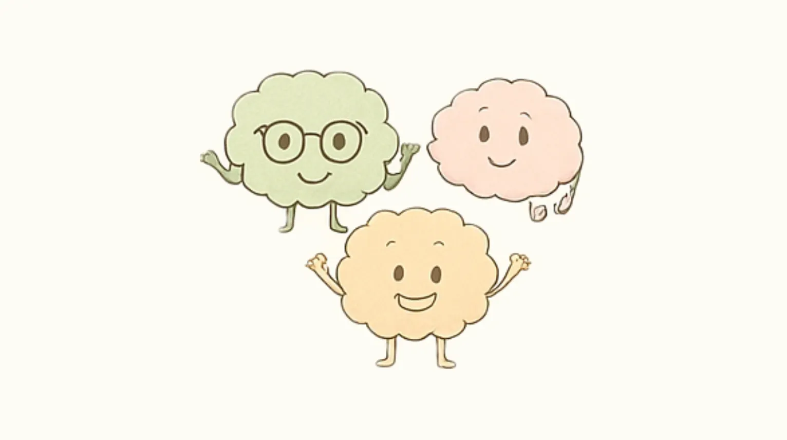 脳内キャラクターと教材の構成